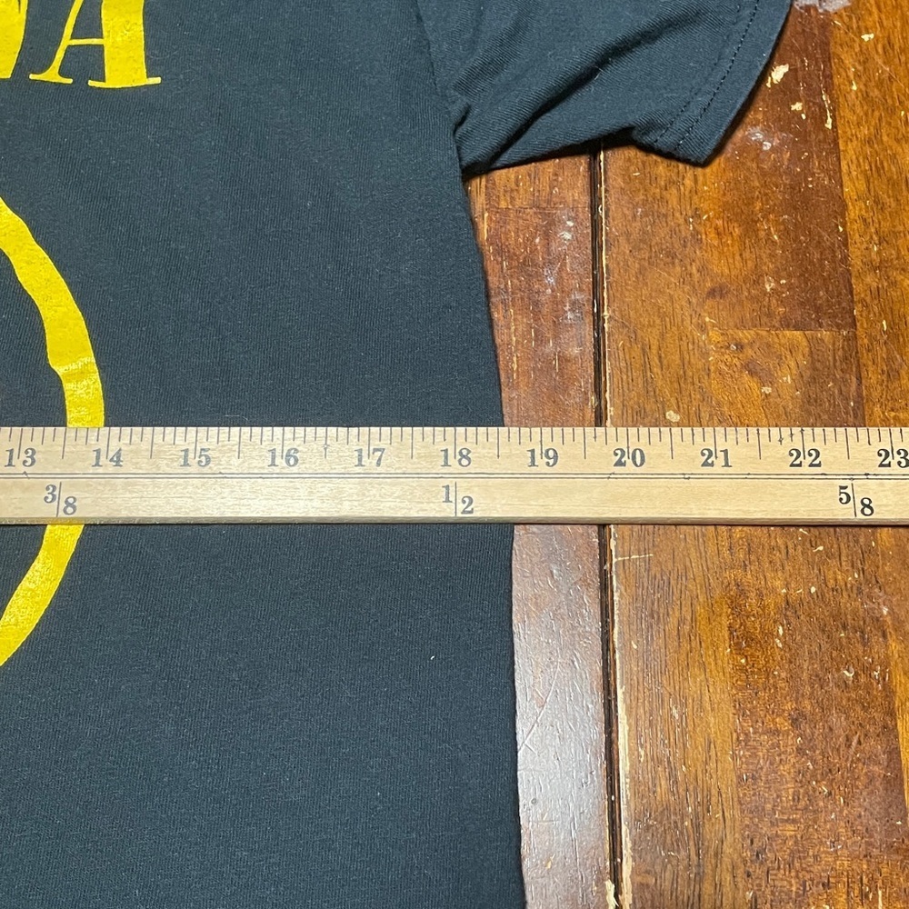 Vintage NIRVANA Black Tee with Yellow Graphic - Picture 2 of 5